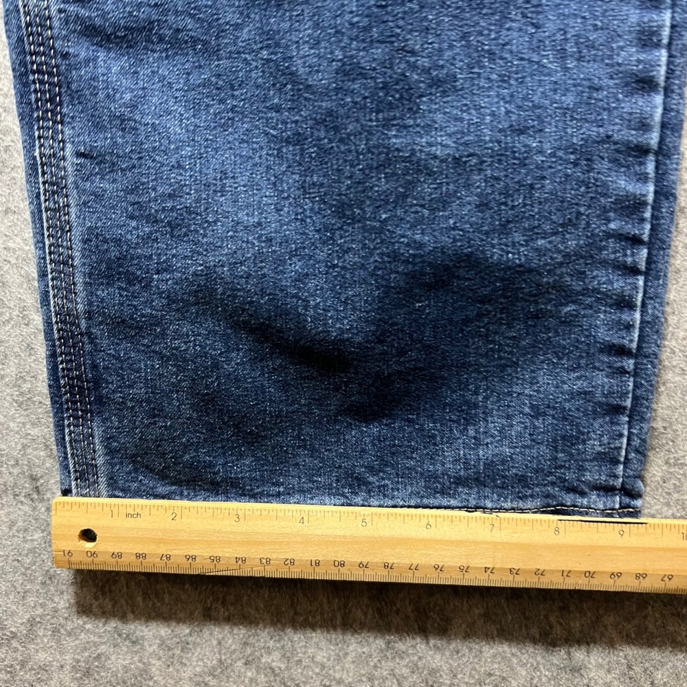 Wrangler Carpenter Jeans Relaxed Fit Denim Work Pants Blue Size 40x30 - Picture 6 of 8